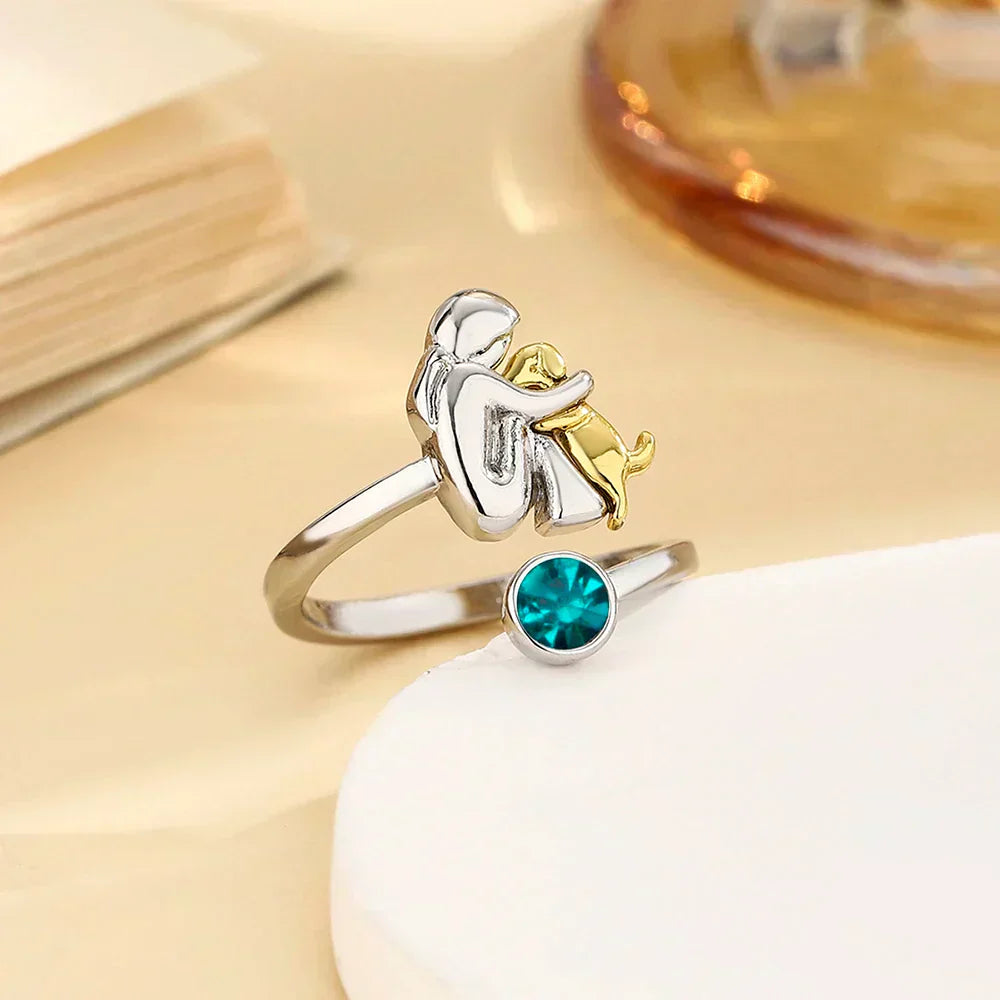 Rose™ – Bague icône chien