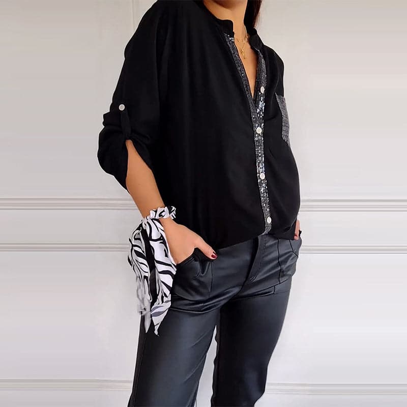 Marina™ — Top élégant aux détails lumineux