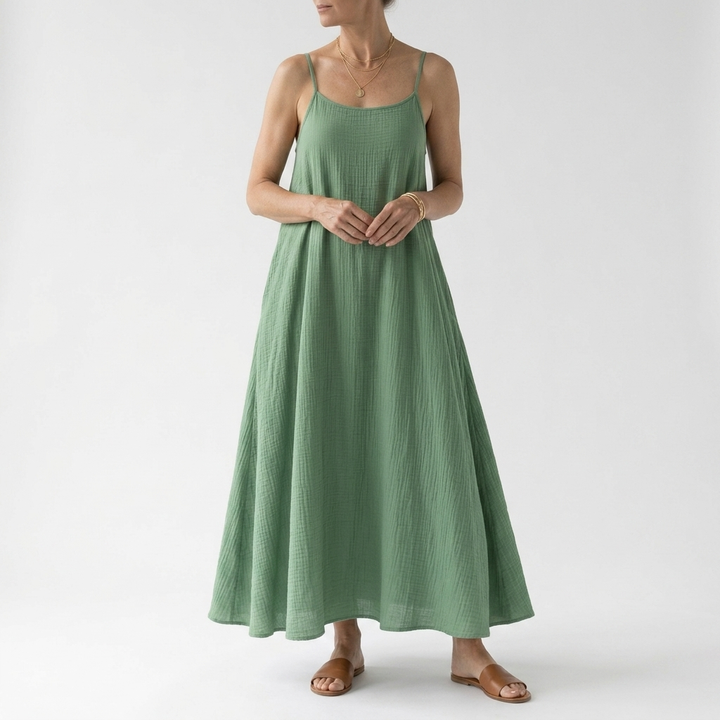 Dorsale™ — Robe maxi dos nu bretelles lacet