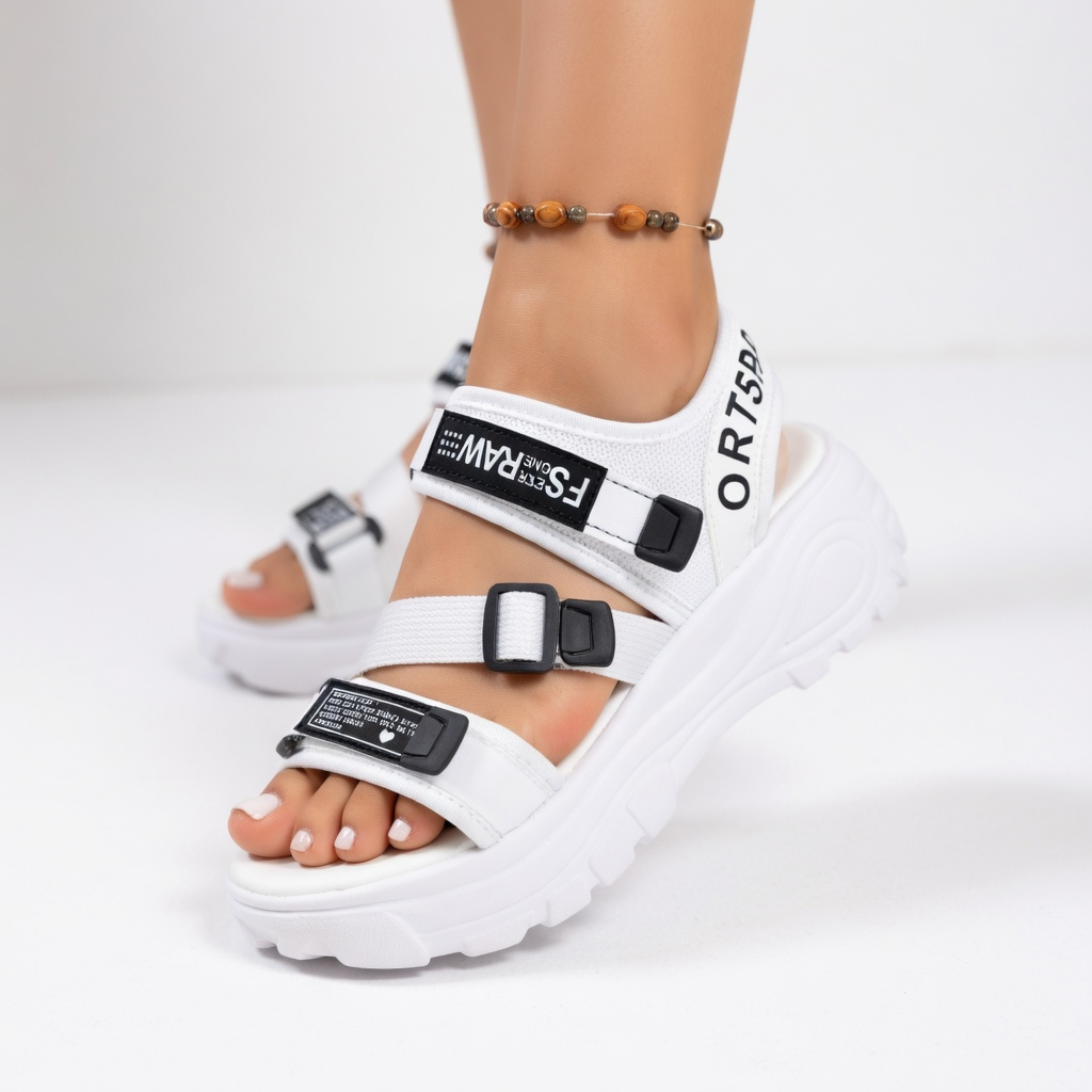 Axelle™ — Sandale plateforme sport-chic boucle ajustable confort urbain élégance décontractée