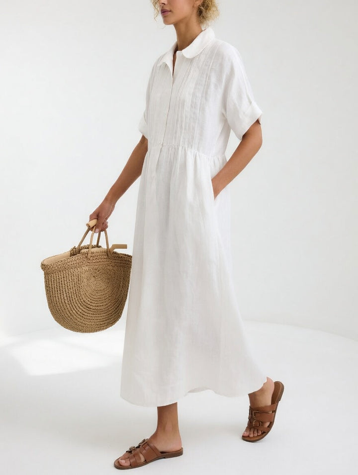 Lysandra™ | Robe chemise fluide estivale