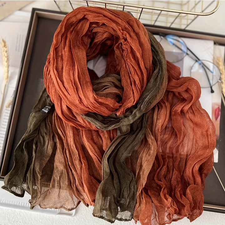 Écharpe Maëlys – Blocs de couleurs vintage
