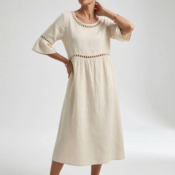 Lysévora™ — Robe midi fluide élégance estivale