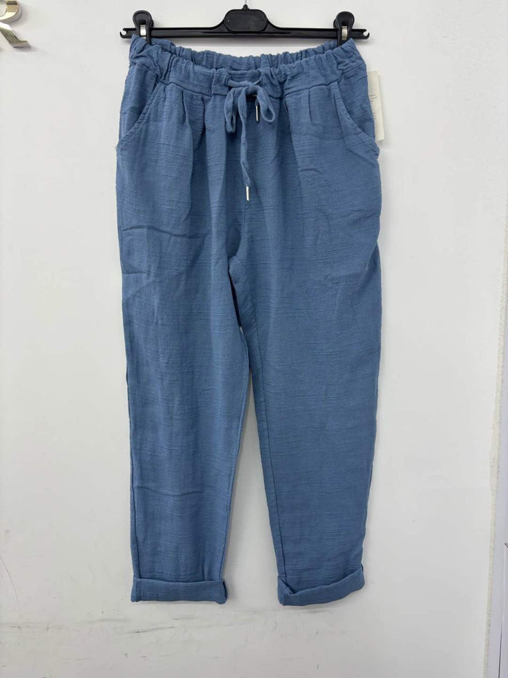 Bianca™ | Pantalon Slim en Coton Premium Made in Italy