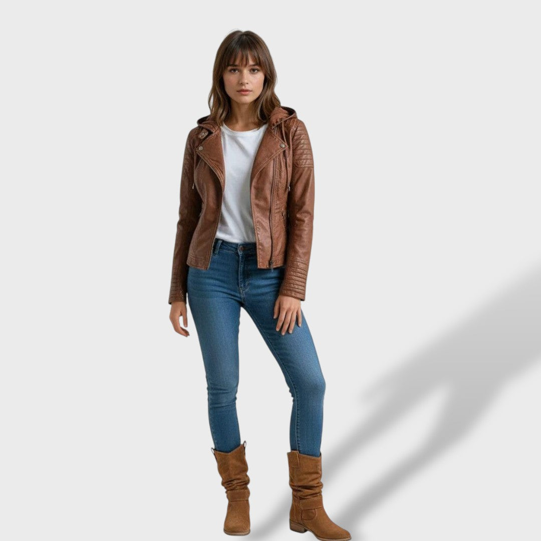 Bottines à sangles décoratives et fermeture éclair pour femme