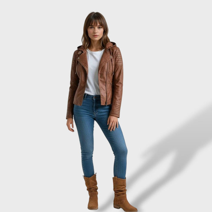 Bottines à sangles décoratives et fermeture éclair pour femme