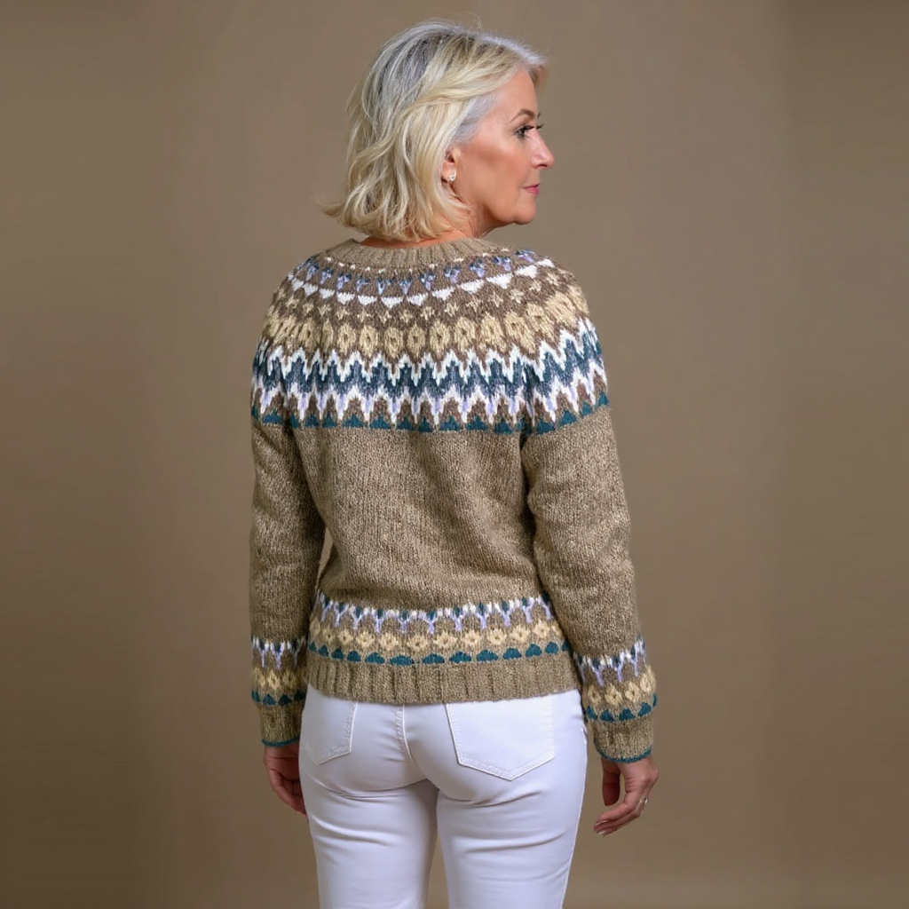 Ophélie Cardigan – Maille vintage aux tons naturels