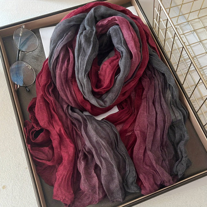 Écharpe Maëlys – Blocs de couleurs vintage