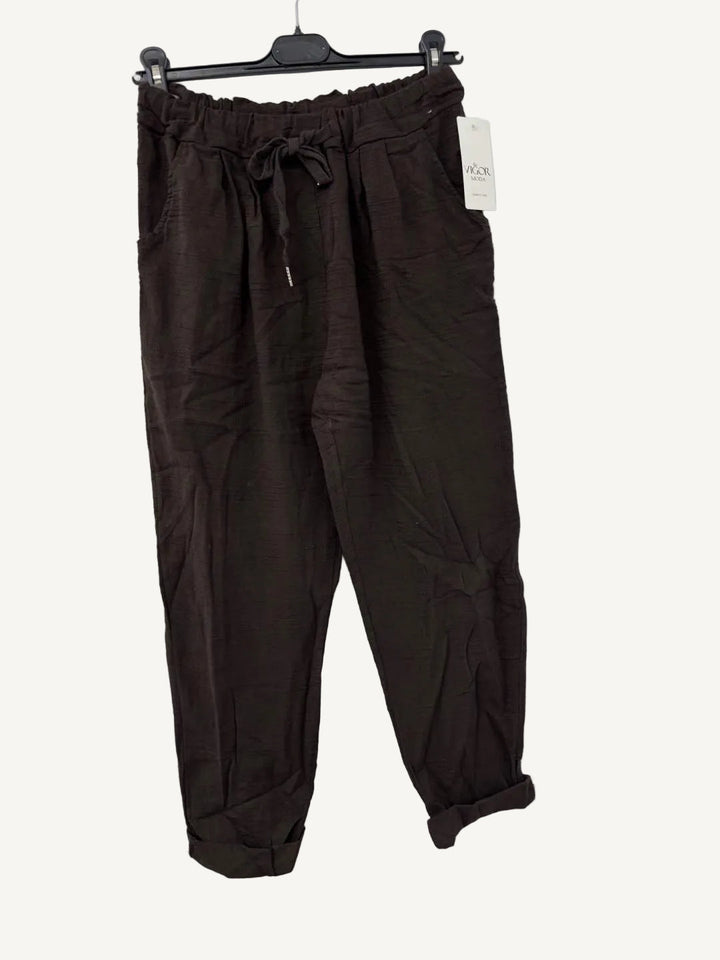 Bianca™ | Pantalon Slim en Coton Premium Made in Italy