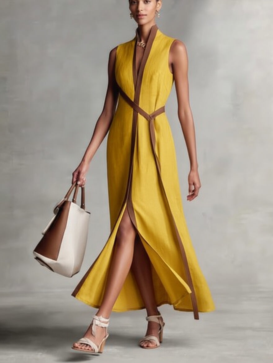 Éléonore™ — Robe longue élégante à silhouette structurée