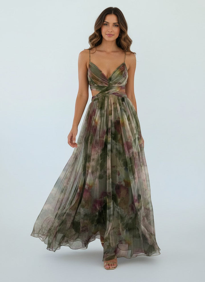 Émilienne™ — Robe longue artistique à effet fluide