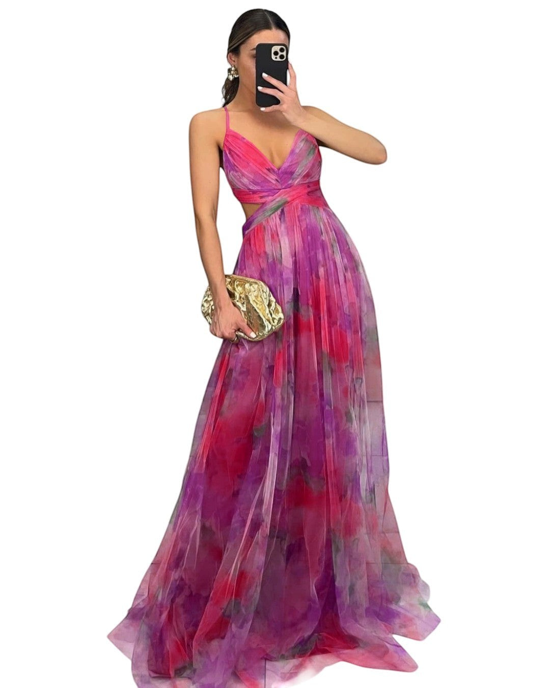 Émilienne™ — Robe longue artistique à effet fluide