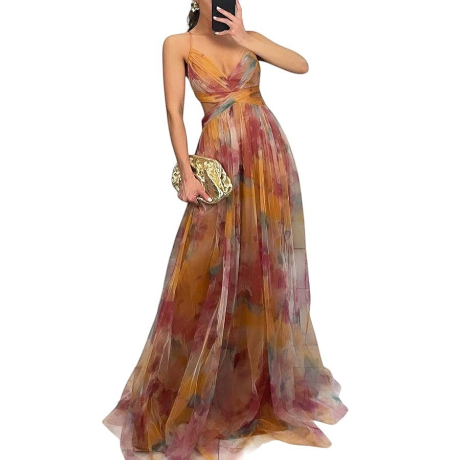 Émilienne™ — Robe longue artistique à effet fluide