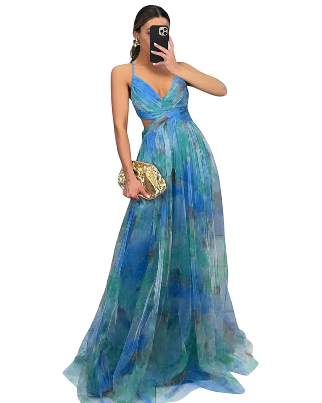 Émilienne™ — Robe longue artistique à effet fluide