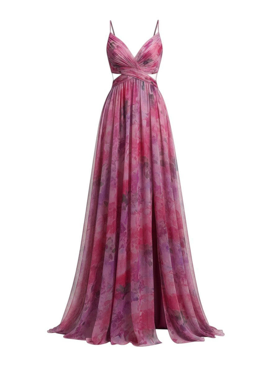 Émilienne™ — Robe longue artistique à effet fluide