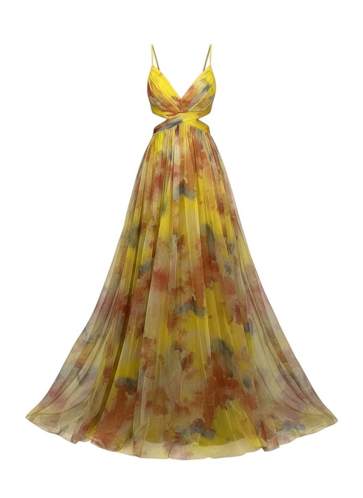 Émilienne™ — Robe longue artistique à effet fluide