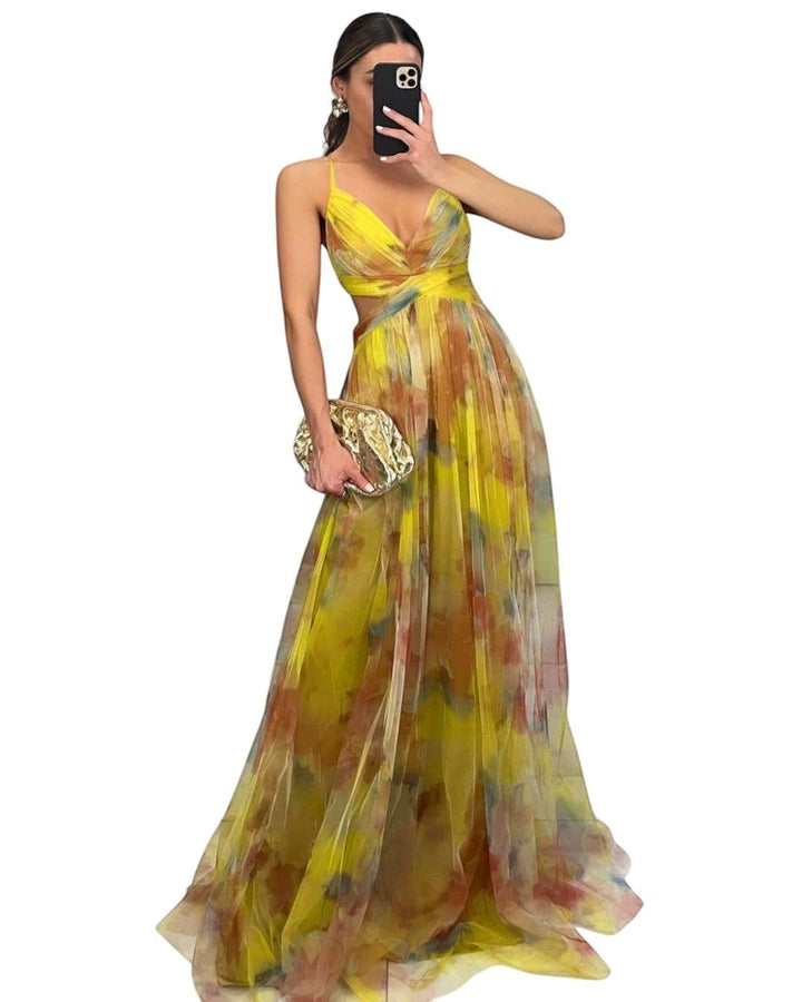 Émilienne™ — Robe longue artistique à effet fluide