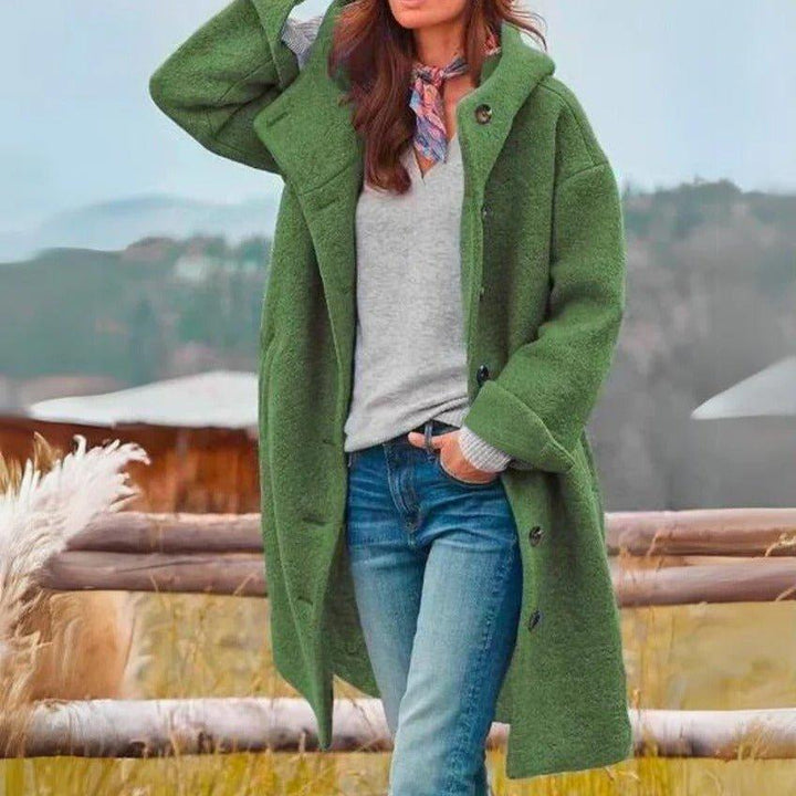 Manteau Elvire – Chaleur et confort à capuche