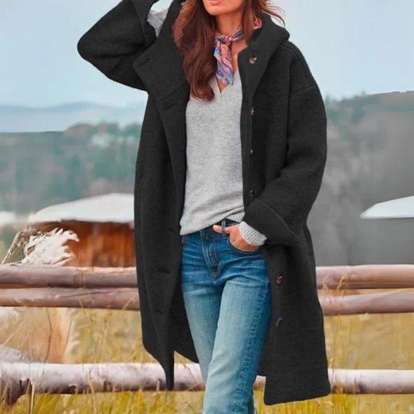 Manteau Elvire – Chaleur et confort à capuche