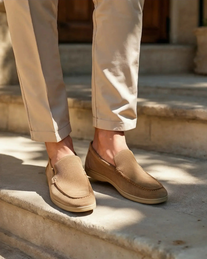 Mocassins en daim haut de gamme Old Money