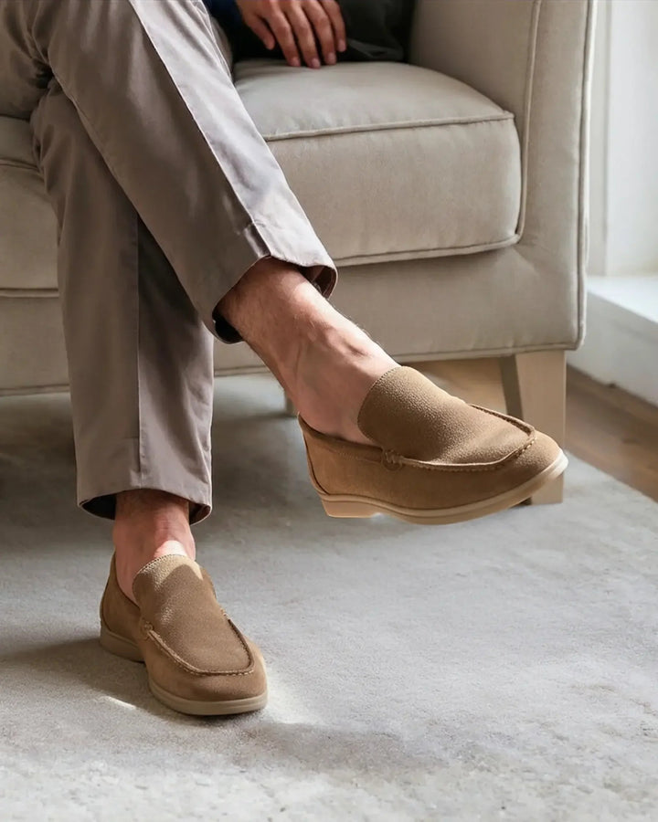 Mocassins en daim haut de gamme Old Money