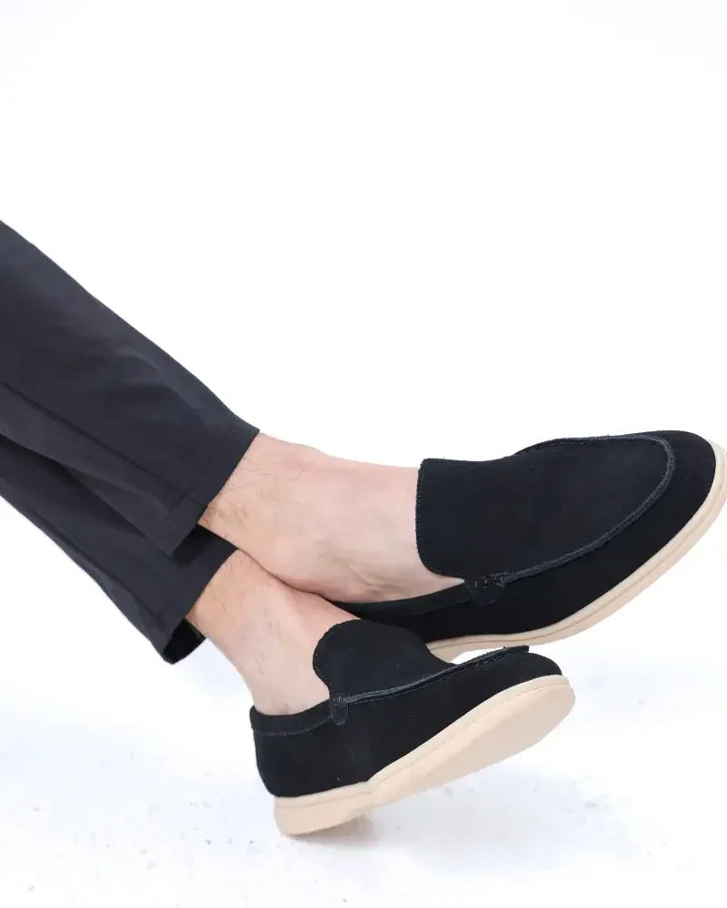 Mocassins en daim haut de gamme Old Money