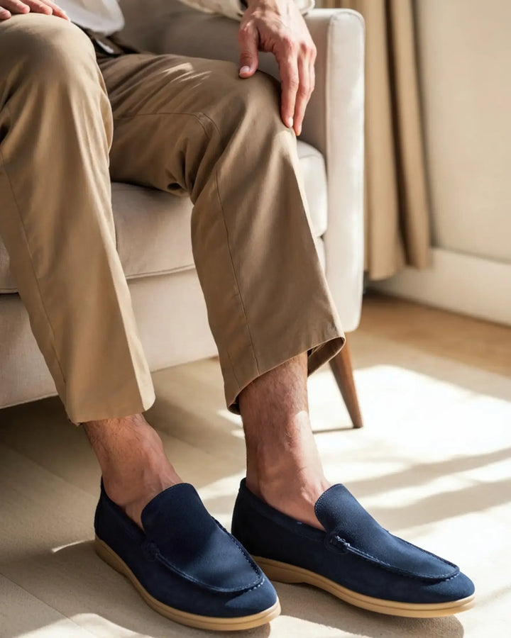 Mocassins en daim haut de gamme Old Money