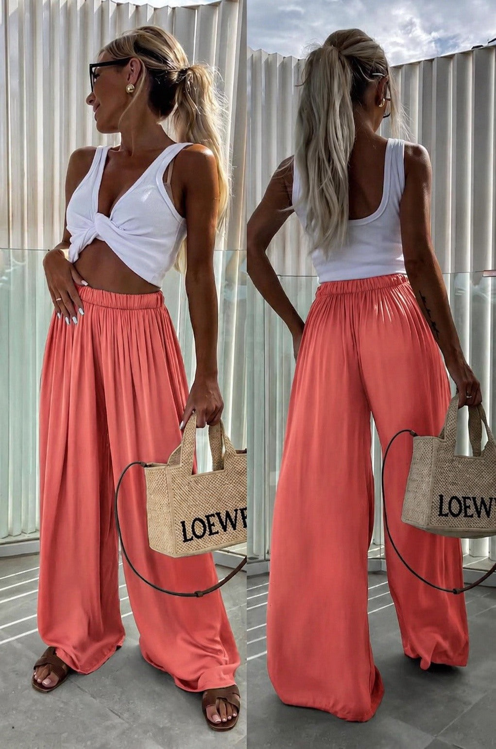 Julietta™ | Pantalon Large en Viscose à l'Élégance Italienne