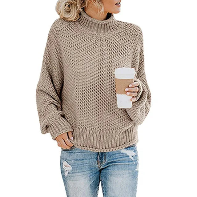 Pull Maelle – Col montant et bandes tricolores