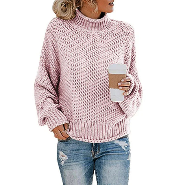 Pull Maelle – Col montant et bandes tricolores