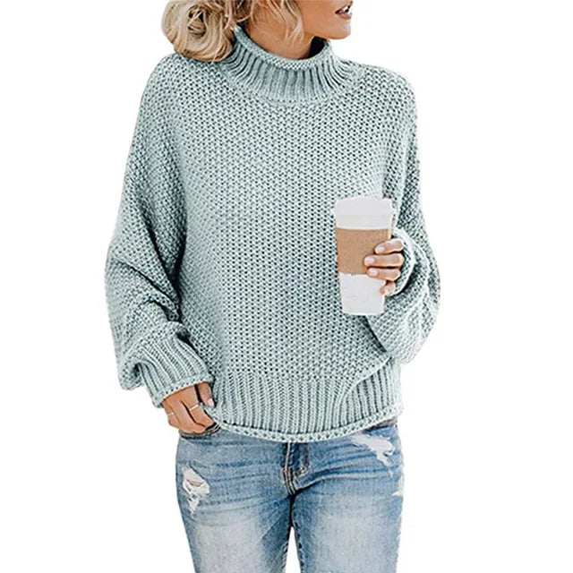 Pull Maelle – Col montant et bandes tricolores