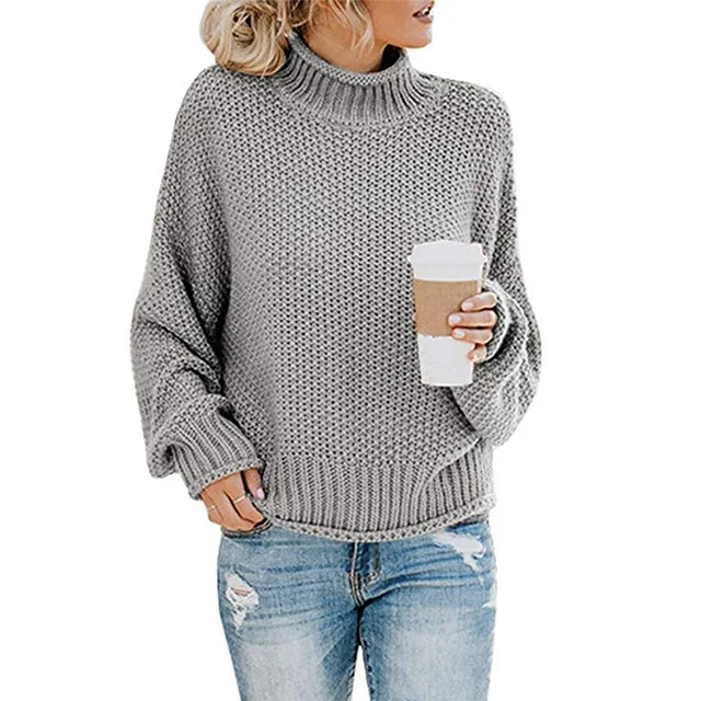 Pull Maelle – Col montant et bandes tricolores