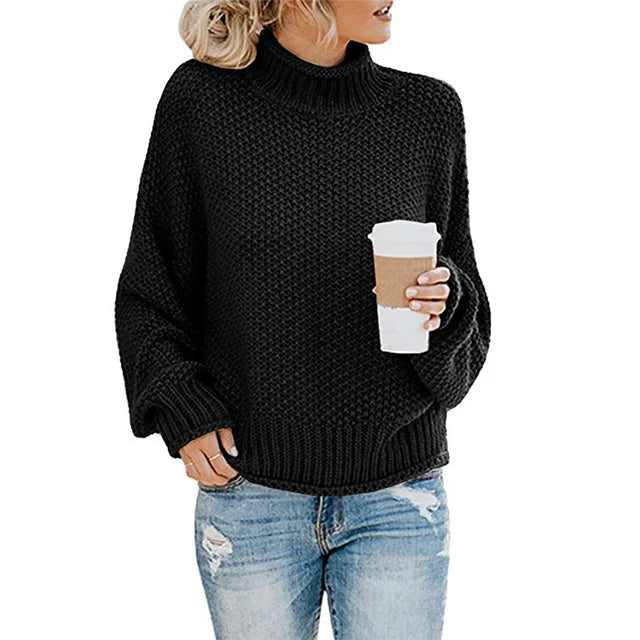Pull Maelle – Col montant et bandes tricolores