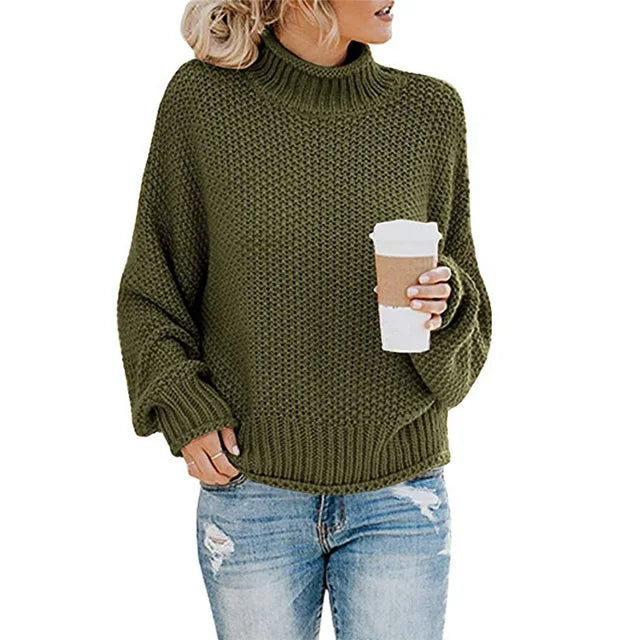 Pull Maelle – Col montant et bandes tricolores