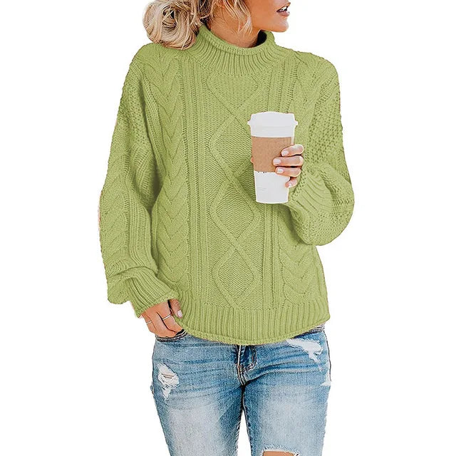 Pull Maelle – Col montant et bandes tricolores