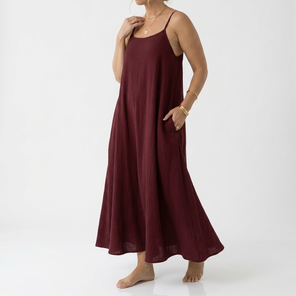 Dorsale™ — Robe maxi dos nu bretelles lacet