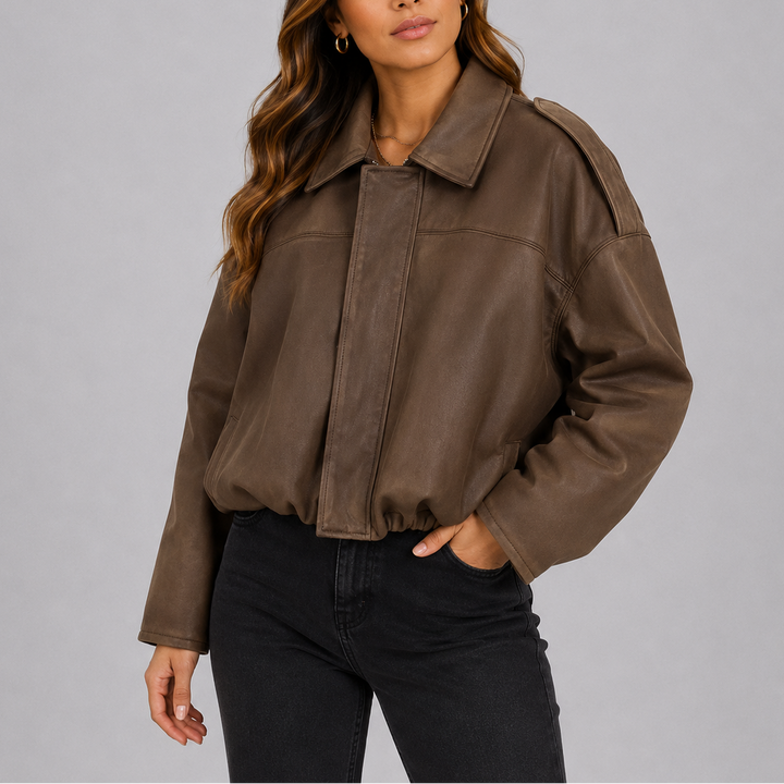 Bomber Althéa – Effet suédine oversize
