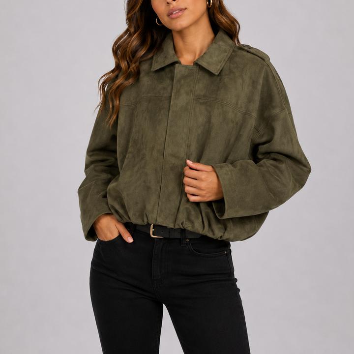 Bomber Althéa – Effet suédine oversize