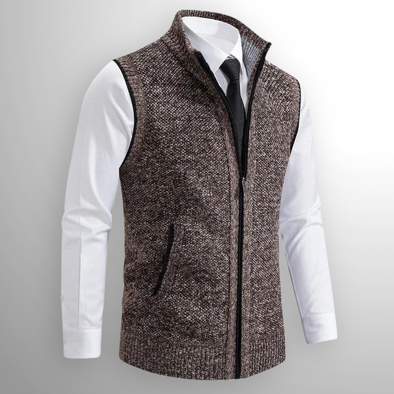 Harlain™ – Le gilet zippé alliant élégance et confort intemporel