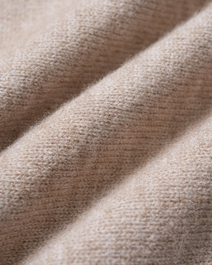 Pull en tricot à col rond kaki