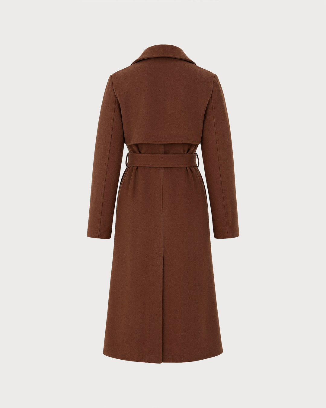 Manteau à Boutons avec Poches Marron