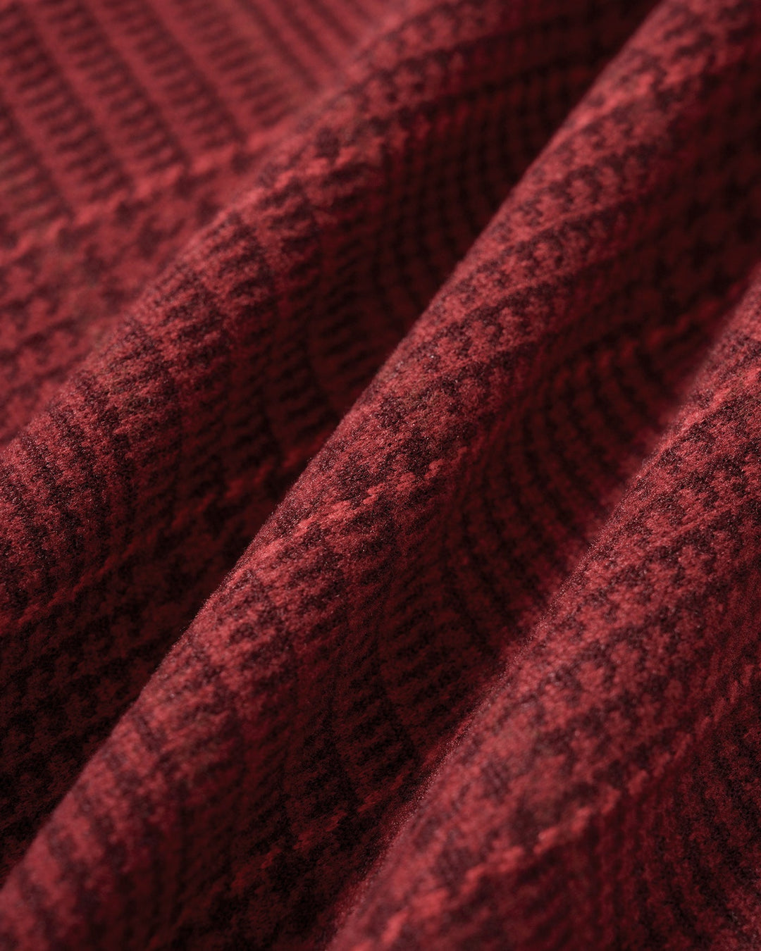 Veste à Double Boutonnage à Carreaux Rouges