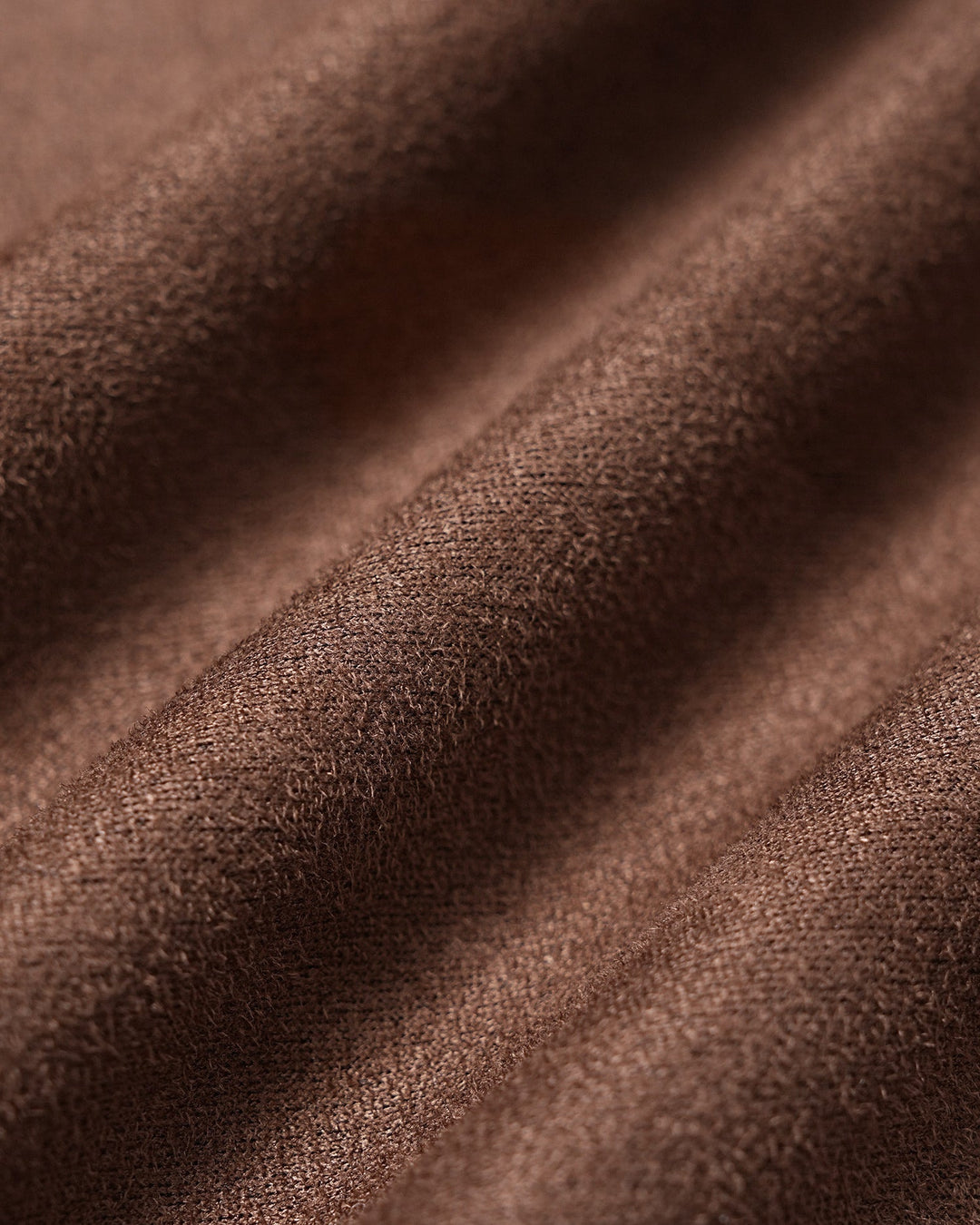 Veste Brune CAREN Unie avec Fermeture Éclair et Boutons