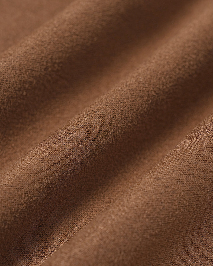 Jupe A-Line unie kaki avec boutons