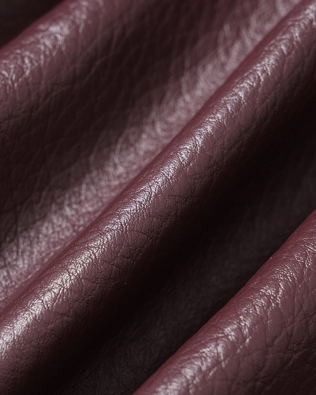 Veste à Poches en Cuir PU Rouge Vin