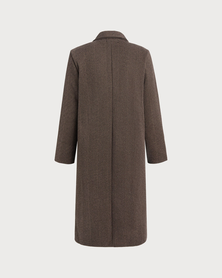 Manteau Trench Poche Café