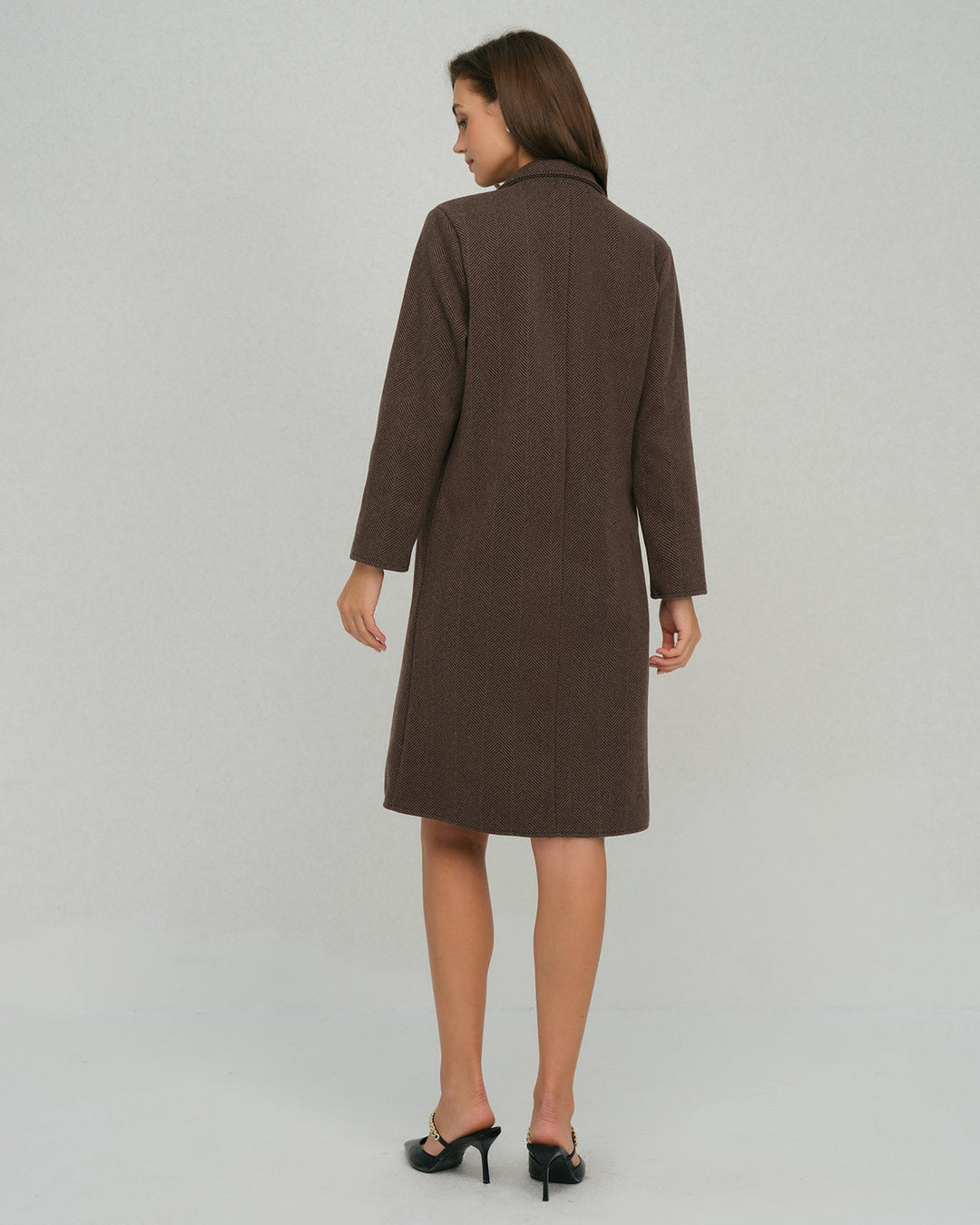 Manteau Trench Poche Café