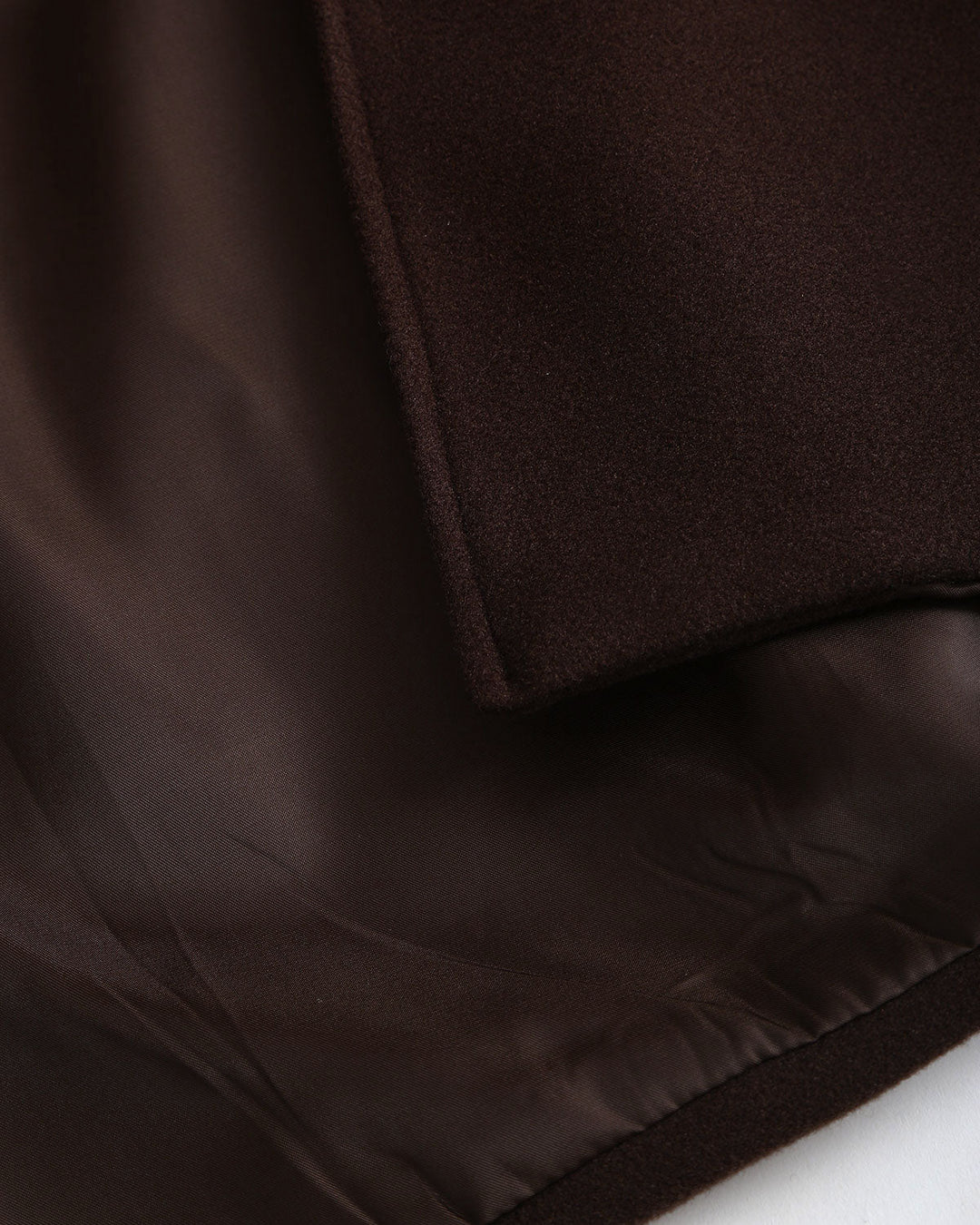 Manteau Châle Ceinturé Café