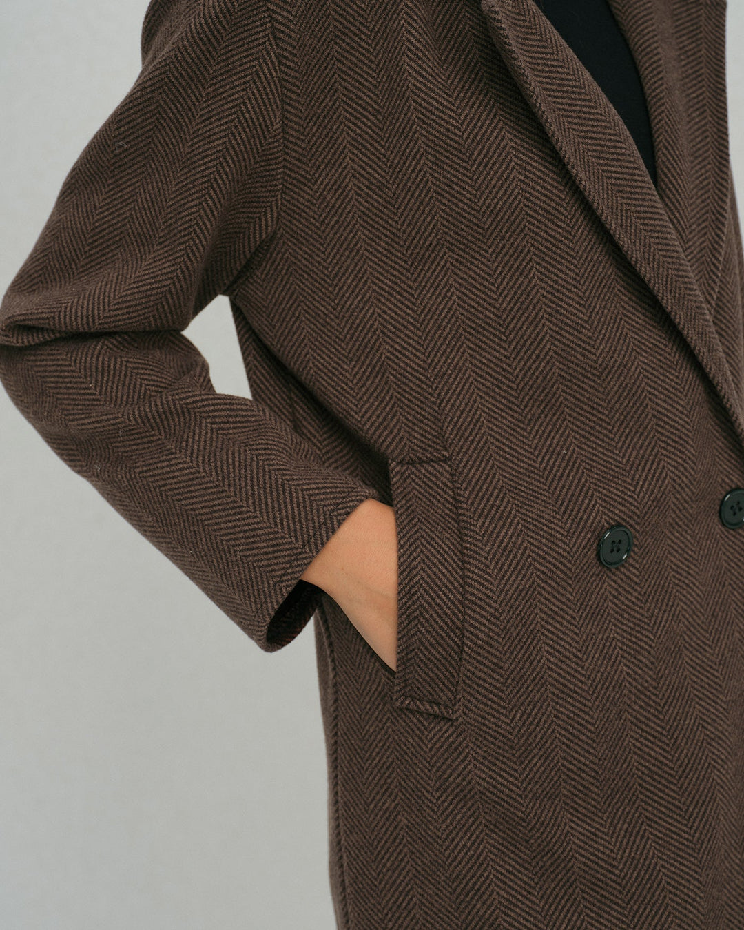 Manteau Trench Poche Café