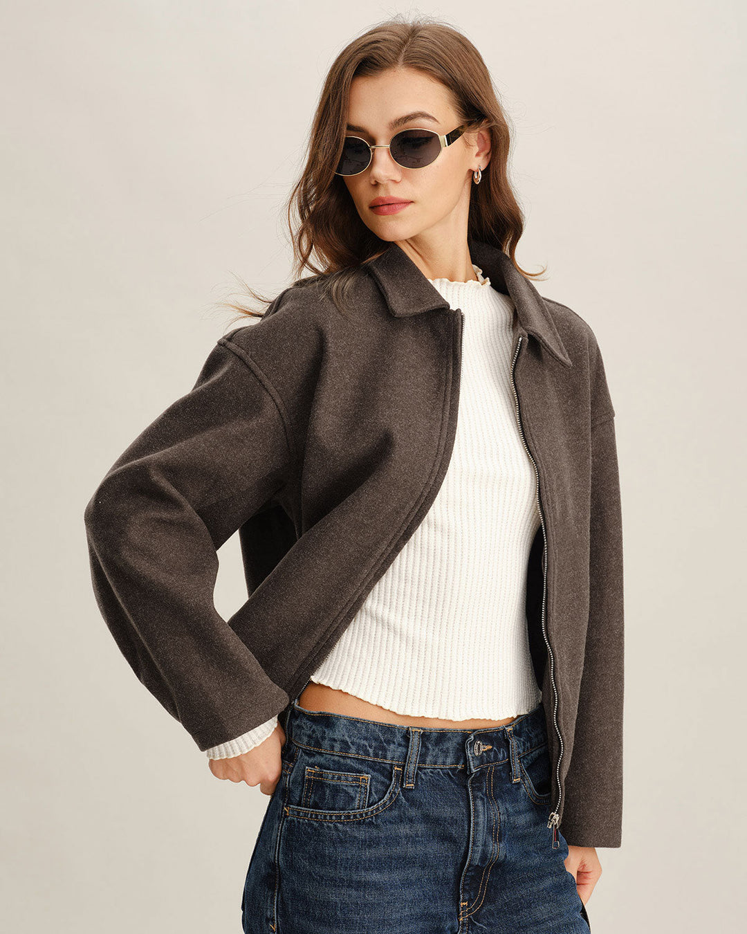 Veste Poches Café